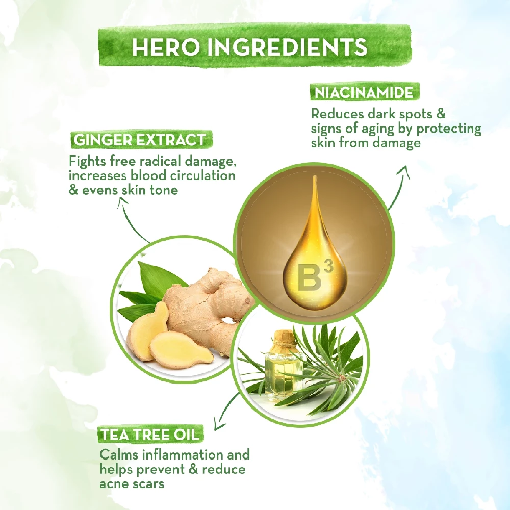 Niacinamide Bamboo Sheet Mask with Niacinamide and Ginger Extract for Clear and Glowing Skin, 25g-4.webp